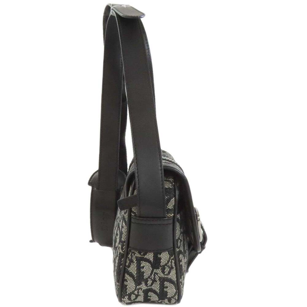 CHRISTIAN DIOR Black Canvas Trotter Shoulder Bag - Picture 3 of 16